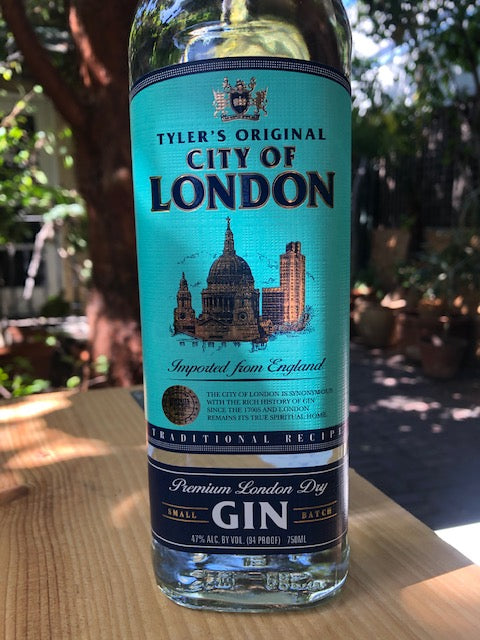 TYLER'S CITY OF LONDON DRY GIN 47% 750ML